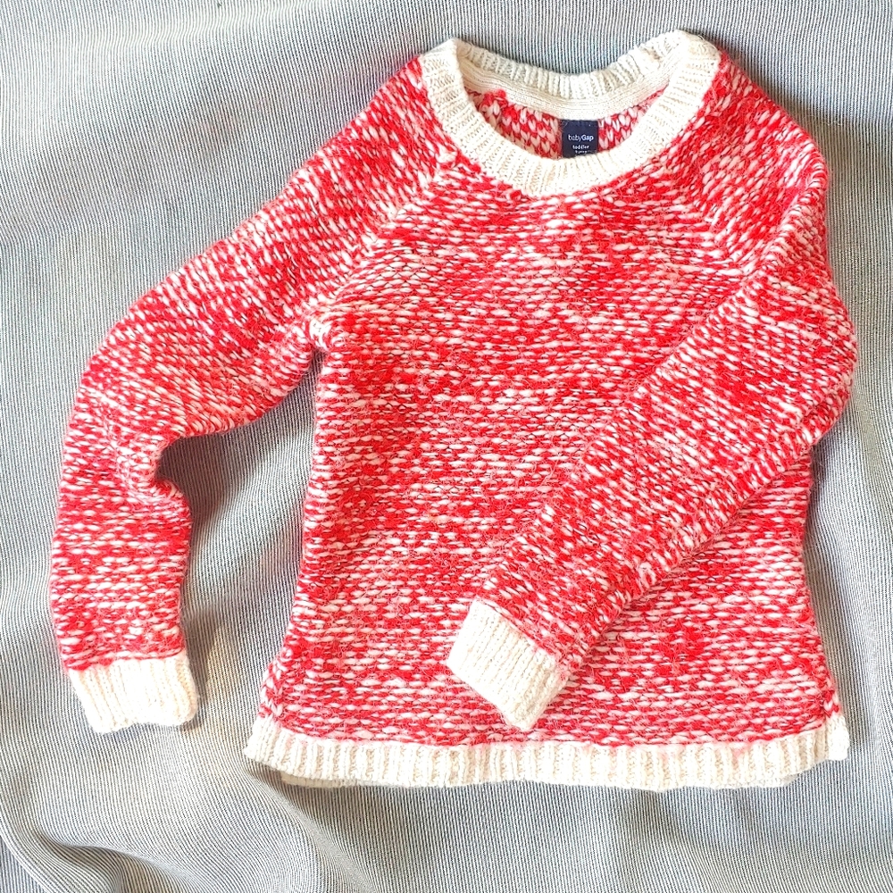 Baby Gap Woven Red Sweater